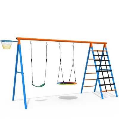 Mini Garden Swing Plastic Alloy Baby Swing Seat Swing Sets Kids Outdoor Playground for Outdoor Playground