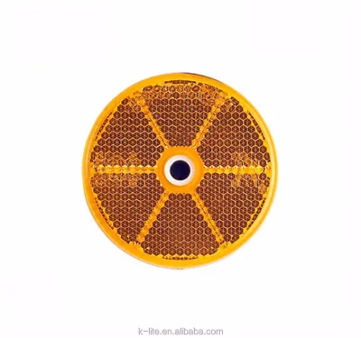 K-LITE High Reflective Yellow Plastic Round Reflectors 60mm