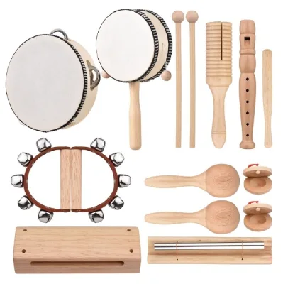 Educational Musical Learning Instruments Toys Percussion Instrument Set with Xylophone