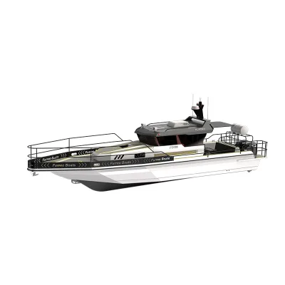 Chinese Factory Supplied Welded Sport Luxury Yacht Aluminum Fishing Boat 13.5m 12-Person Petrol