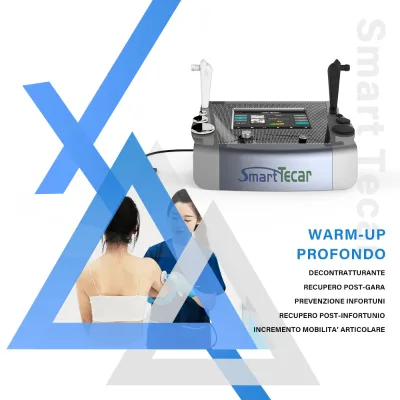 Smart Screen Multifunctional Diathermy 300w 448khz Diacare Tecar Pain Relief Machine Capacitive and Resistive Energy Transfer