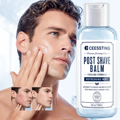Private Label Lightweight Refreshing Long Lasting Hydration Ease Discomfort After Shaving Cooling Formula Post Shave Balm
