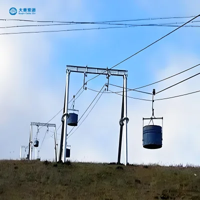 DQ-Freight Cableway Automated Material Ropeway Outdoor Commercial Transport Integrated Conveyor Systems Seamless Steel 500kg