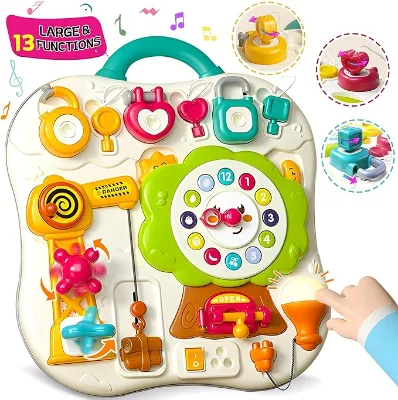 Baby Busy Board Sensory Toys Baby Montessori Toys  Activity Learning Busy Board for Kids