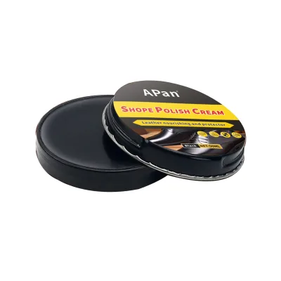 APan Shoe Polish Tin Black 50ml