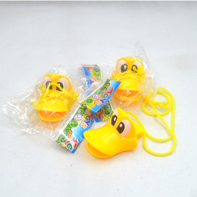 Cheap Cartoon Funny Plastic Whistle Duck Whistle with Loud Sound
