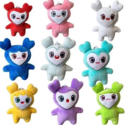 Custom Plush 9cm Kpop Plush Keychain Stuffed Animal Toys Idol Twicees Lovely Cotton Candy Plushies