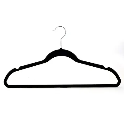 Bulk New Custom Color Blue Red Black Cloth Hanger Velvet Suit Hanger