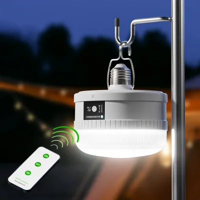 High-Power 100W Emergency Bulb Rechargeable Lamp Directly Connectable Multi-Gear Remote Control B22 E27 Emergency Lights
