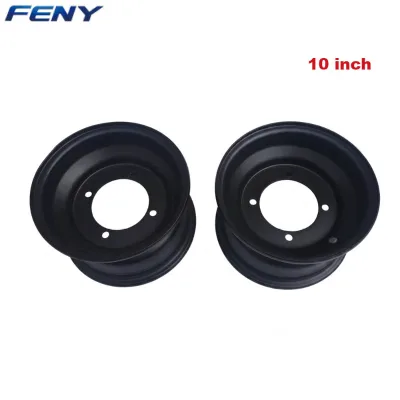 10 Inch ATV UTV Wheel Tire Combo 23x7-10 22x10-10 Off-Road Tubeless Tires with Heavy Duty Steel Rims Assembly