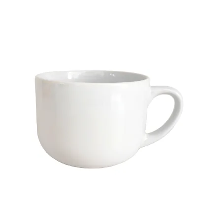 24oz Sublimation Bowl Ceramic Bowl Breakfast Ceramic Bowl with Handle