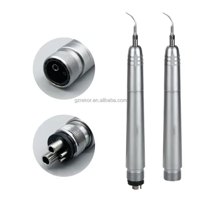 Portable dental Ultrasonic Air Scaler rotor 2 holes 4 holes Handpiece instrument tooth cleaner oem with 3 tips