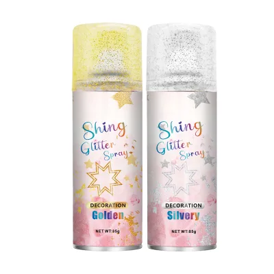 Wholesale Best Selling Private Label Party Glitter Spray Face Hair Body Long Lasting Glitter Party Spray
