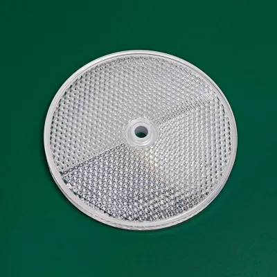Round Dia 80mm White Red Amber Round Reflector with Hole