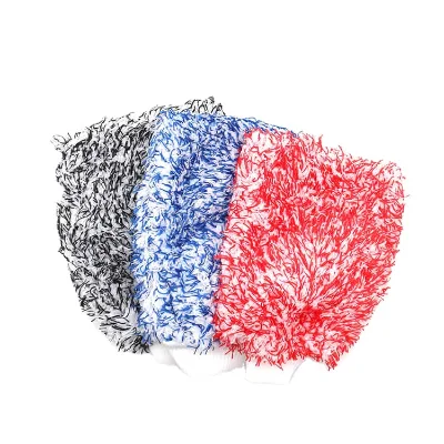 Quick Drying Microfiber Towel 90gram Car Wash Cleaning Mitts Long Haired Microfiber Water Resistant Coral Mitts for Car Cleaning