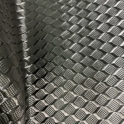 3D Cube Pattern Carbon Fiber Fabric for Automotive Drone Bike Frames High Strength 3K 240g Black Carbon Fiber Fabric