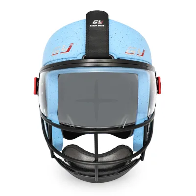 GY Faceoff Steel Field Hockey Face Mask-Elite Model GY-FM2600 PRO for Outdoor Sports & Training Penalty Corner Protection