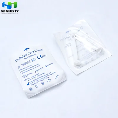 Hanheng Factory Supply Hot Sale Safety Electroless Plastic Umbilical Cord Clamp for Newborn Baby