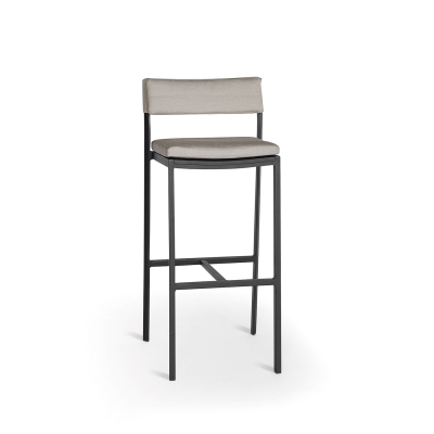 outdoor aluminum bar stool chair