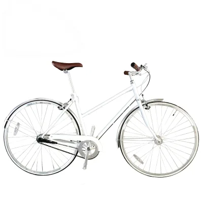 700C CE OEM Customized Wholesale Bike Factory Europe Market Vintage CR-MO Steel 4130 Lady Women Girl Inner 3 Speeds City Bike