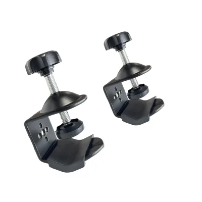 Photography Accessories C/U Type with Stand Ball Head 1/4" Screw Heavy Duty Double Clip Clamp Photo Light for Studio