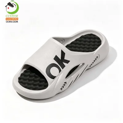 2025 New Design Anti-Slip Breathable Lightweight EVA Slippers Soft Cushioning Thick Sole Women's Home Use Slides