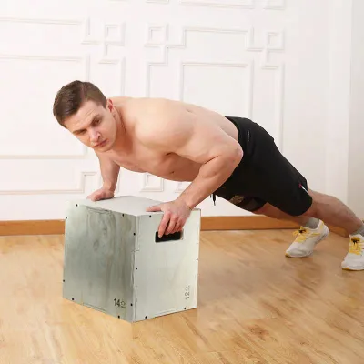 Wooden Jump Box Fitness Equipment-Model Ly12 Indoor Use Custom Sizes Available Improving Jumping Power & Training