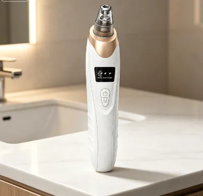 Portable Negative Pressure Facial Cleansing Machine Complete With Different Size Suction Heads for Full Face Daily Surface Care
