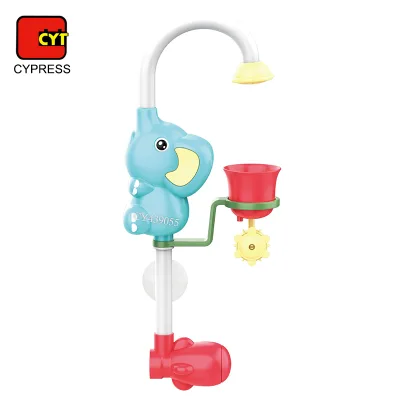 Electric Shower Baby Bath Toys Animal Cartoon Elephant Shape Bathtub Water Spray Toy for Toddlers