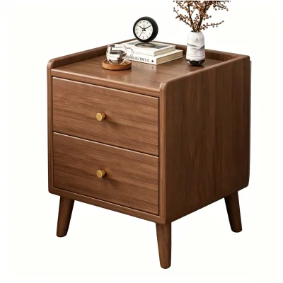 New Chinese-style Bedside Table Modern Minimalist Multifunctional Ultra-narrow MDF Storage Cabinet Bedroom Model C28 wood