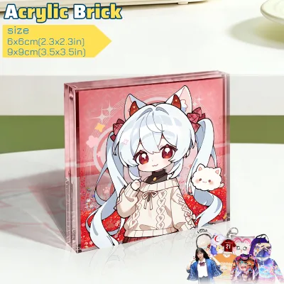 Premium Custom Anime Acrylic Art Block High Gloss Transparent Photo Brick for Luxury Animation Collectibles