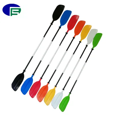 Kayak Paddles Clear Kayaking Touring Fishing Boating Oar Colorful Kayak Oar Aluminium Twin Paddle