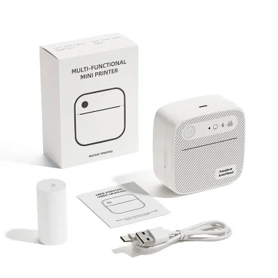 Inkless Note Label Photo Booth Printer Wireless App Remote Control Built-In Battery Portable Design for Home Smart Home