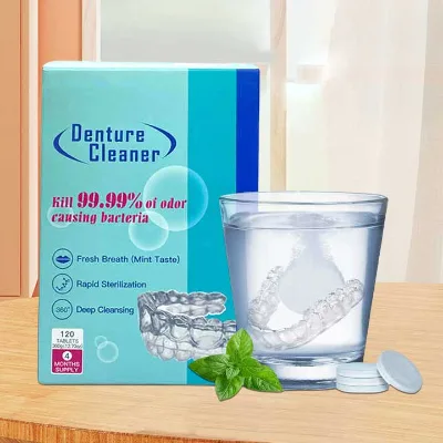 OEM Mint Denture Cleaning Tablets and Wholesale Effervescent Denture Cleaning Tablets Retainer Tablets