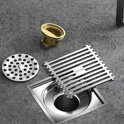 Anti-Corrosion & Odor Resistant Stainless Steel Square Long Shape Bathroom Floor Drainer with Shower Drain