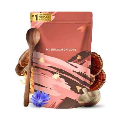 SUPERFOODS Mushroom Chicory with 6 Organic Adaptogenic Mushrooms Keto Decaf Coffee with Chicory Root for Energy Focus Digestion