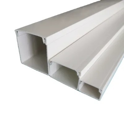 China Quality Products 180 Degree Bended PVC Cable Trunking 50x50mm White