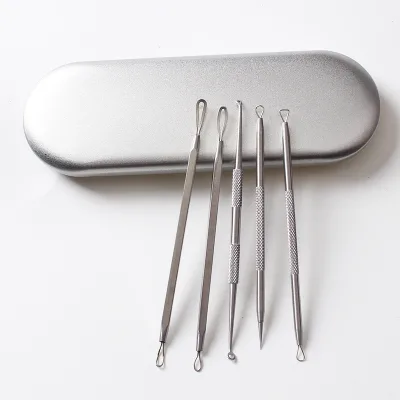 Acne Needle Set, Cell Clip, Blackhead Scraping, Closing, Picking and Squeezing Acne Tool, Specially Designed for Beauty Salons