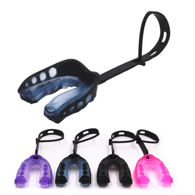 High Quality Non-toxic Food Grade EVA Mouth Guard with Detachable Strap for for Football Lacrosse Hockey Basketball