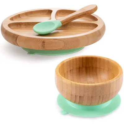 1-3 Year Old Baby Most High Chairs for Non Slip Bamboo wooden bowls for food with suction