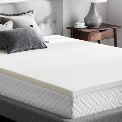 Factory Price Directly Loading Bamboo Cover 3-Inch Memory Foam Mattress Topper for Bedroom Furniture Knitted Folding Mat