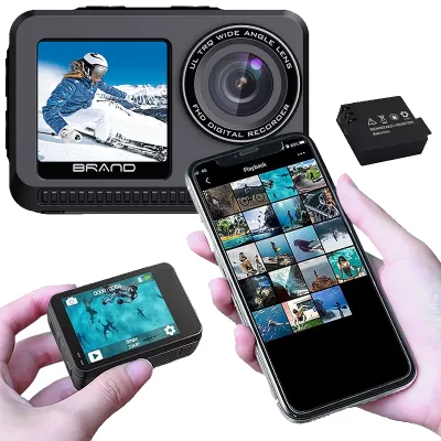 Real 4K/60FPS 6K/2560FPS Tracking 9231 Camera Sports Go Pro Action Camera Vlogging 25M Body Waterproof Camera for Youtube