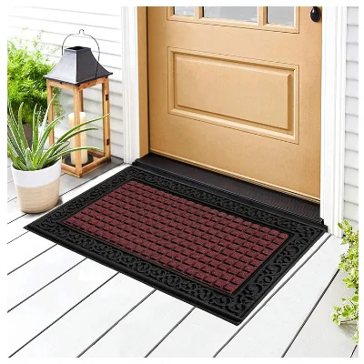 High Quality New Design Absorb Water Modern Fashion Stripe Printing Door Mat for Hotel Bathroom Mat Nonslip Bath Mat Set