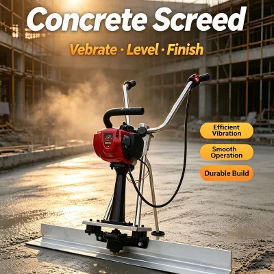 Portable Concrete Vibrator, Vibrating Smoothing Plate, Ground Smoothing Plate Machine, Construction Leveling Equipment