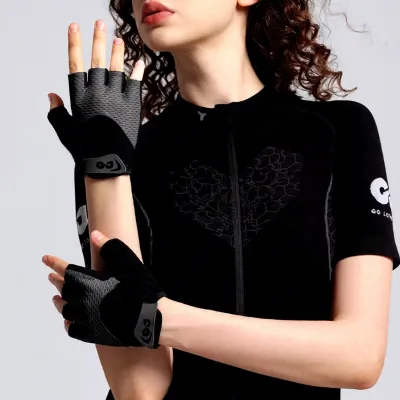 For XG78 Summer Cycling Gloves Non-slip Durable Comfortable Breathable Half Finger UV Protection Quick Drying