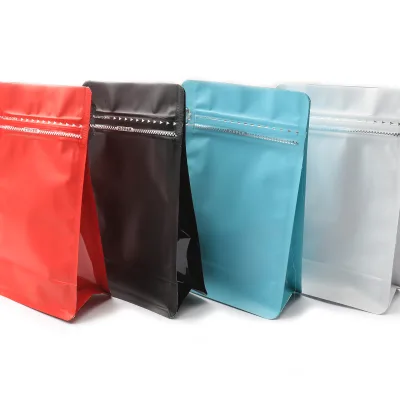 Costom logo 250g Colorful Self-supporting Zipper Bag for Nuts Snacks and Candies Ziplock Pouch Pet Dog Food Packaging Bag
