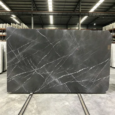 Premium Natural Bulgarian Grey Marble Can Be Customized for Hotel Lobbies and Modern Style Dining Tables and Living Rooms