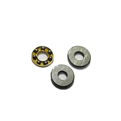 High Precision Chrome Steel Thrust Ball Bearing F4-9 Long Life 1000N Dynamic Axial Load Capacity Size 4*9*4mm for Crane Hooks