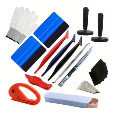 Vinyl Wrap Magnet Wedding PPF Installation Wall Applicator Tool Kit Set Card Scraper Tool Sets