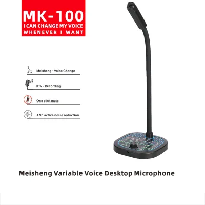 Cheap Voice Changer Device MK100 Outdoor Digital Power Mixer-Lightweight Multiple Sound Effects Supports Phone/Computer/Laptop